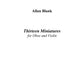 THIRTEEN MINIATURES FOR OBOE AND VIOLIN