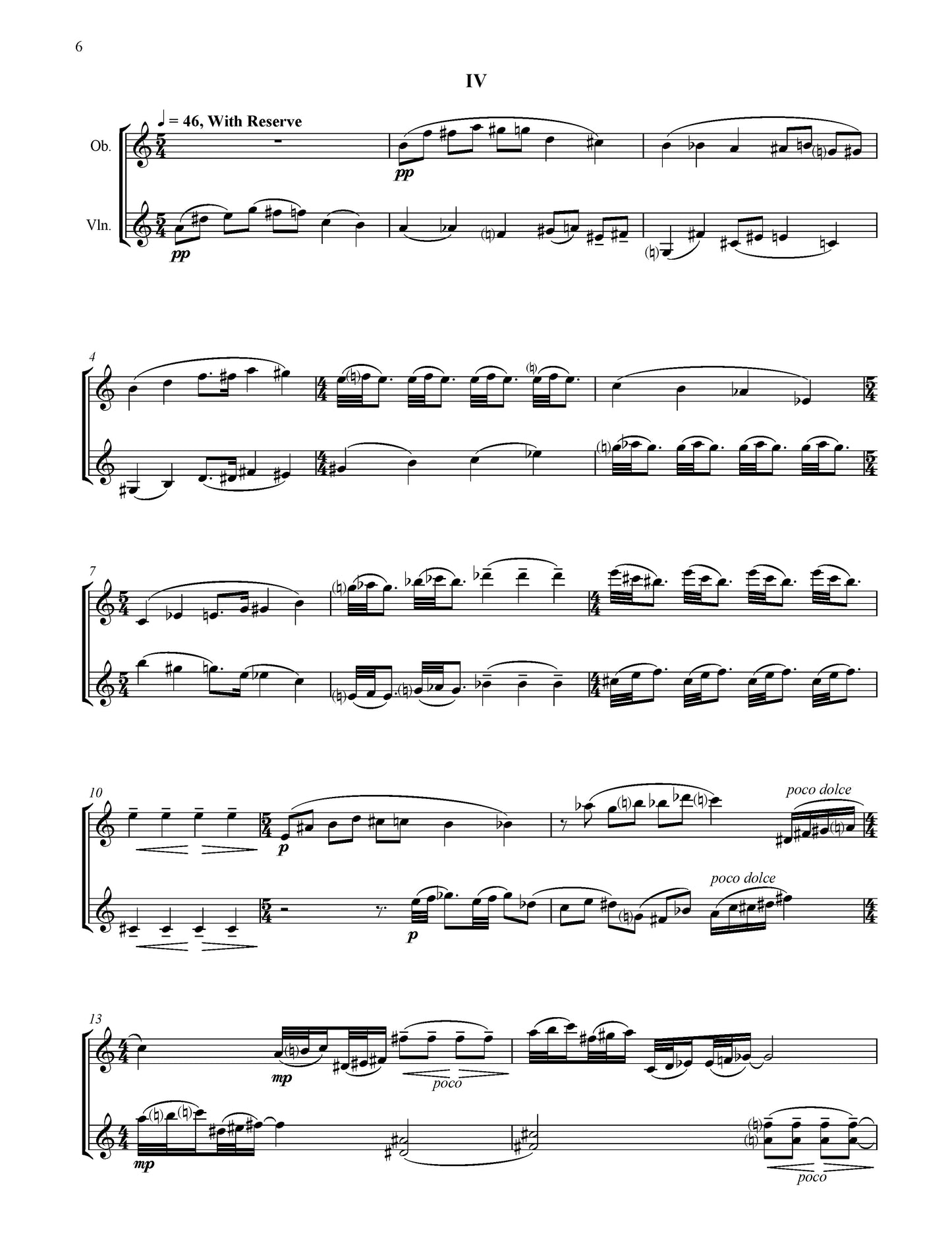 THIRTEEN MINIATURES FOR OBOE AND VIOLIN