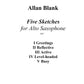 FIVE SKETCHES for alto saxophone