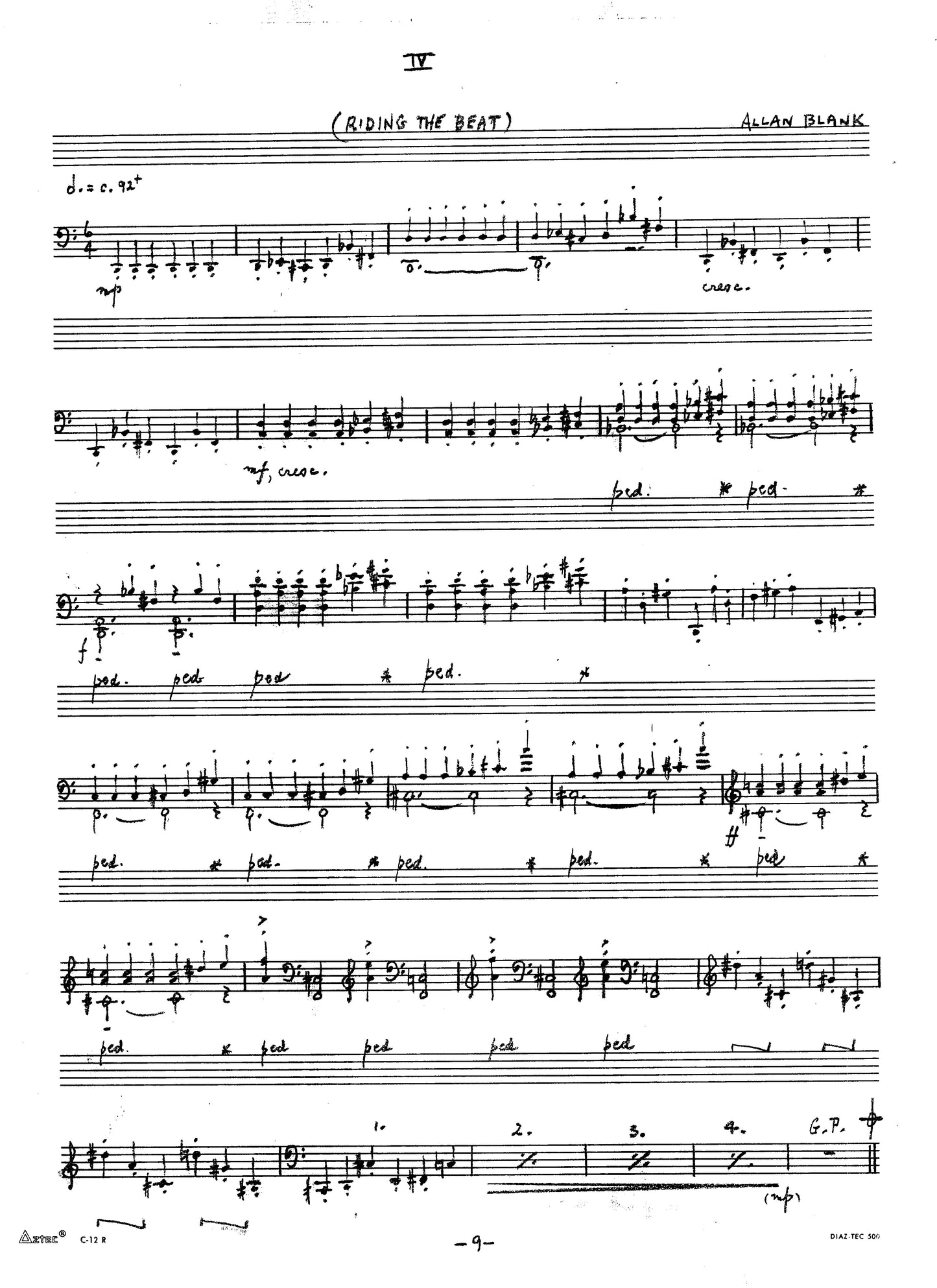 SIX STUDIES FOR PIANO-SET 1