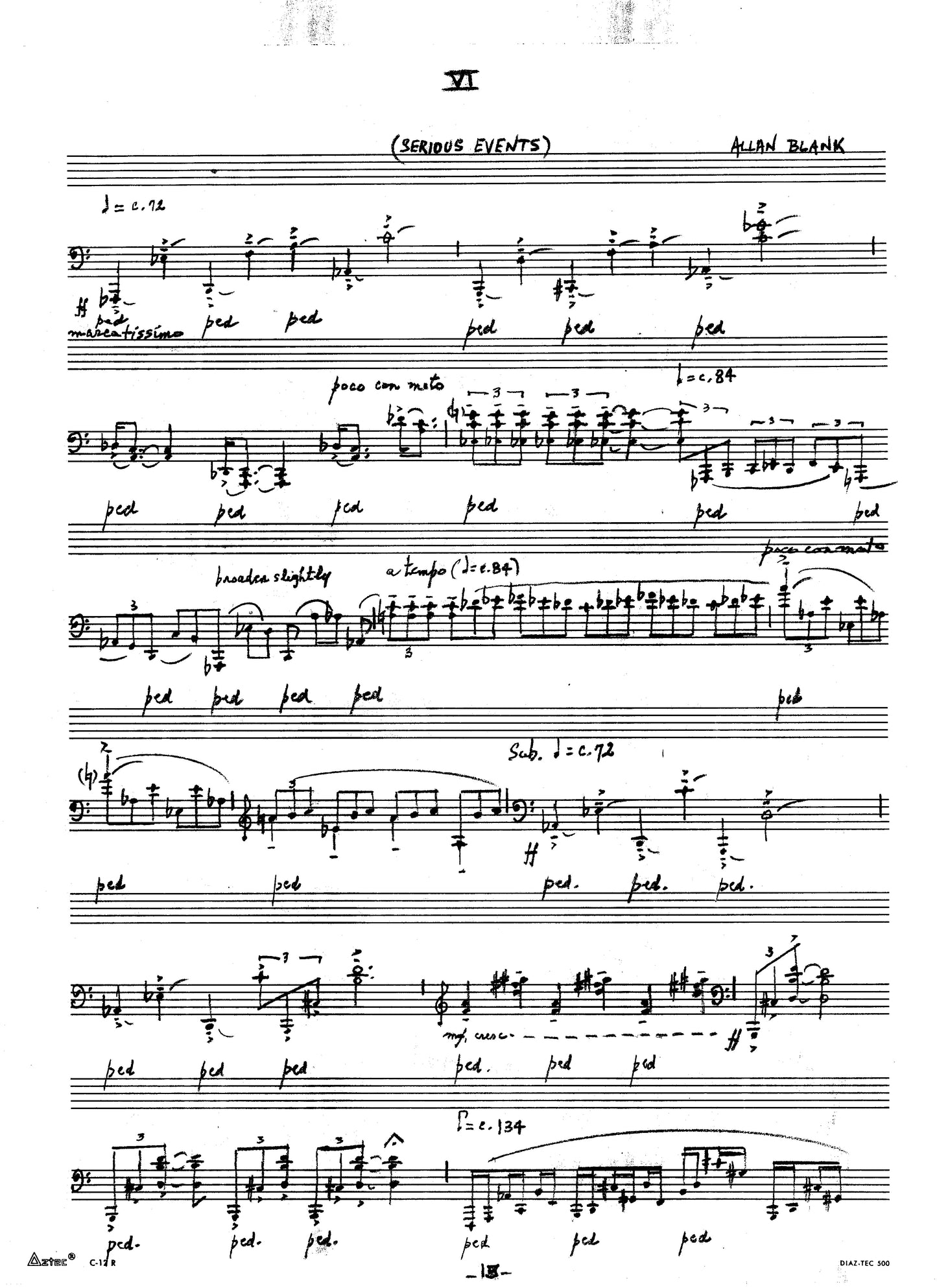 SIX STUDIES FOR PIANO-SET 1