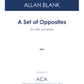 A Set of Opposites