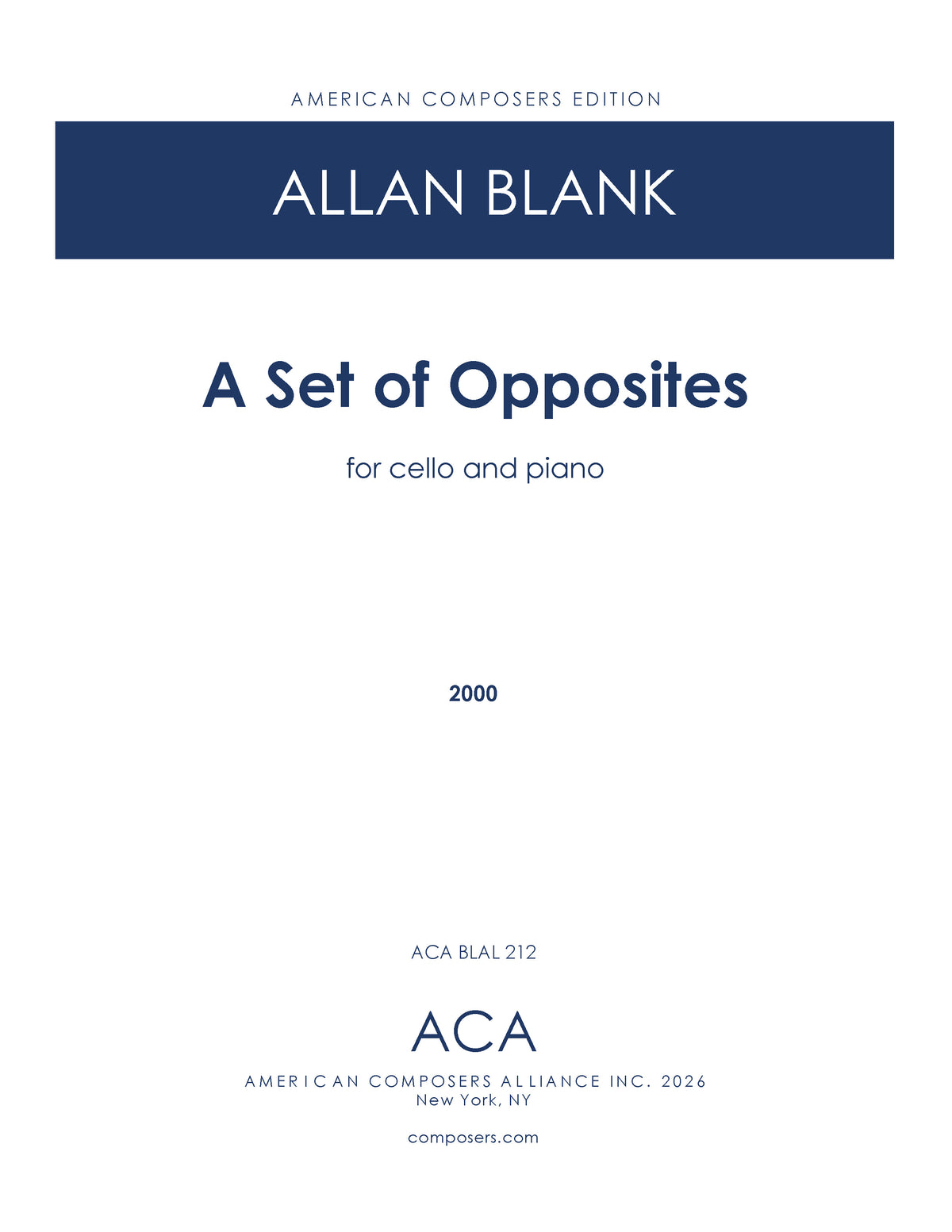A Set of Opposites