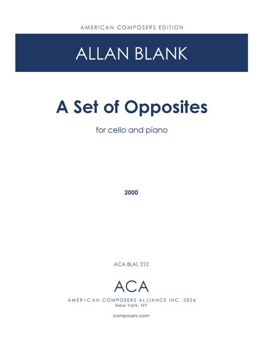 A Set of Opposites