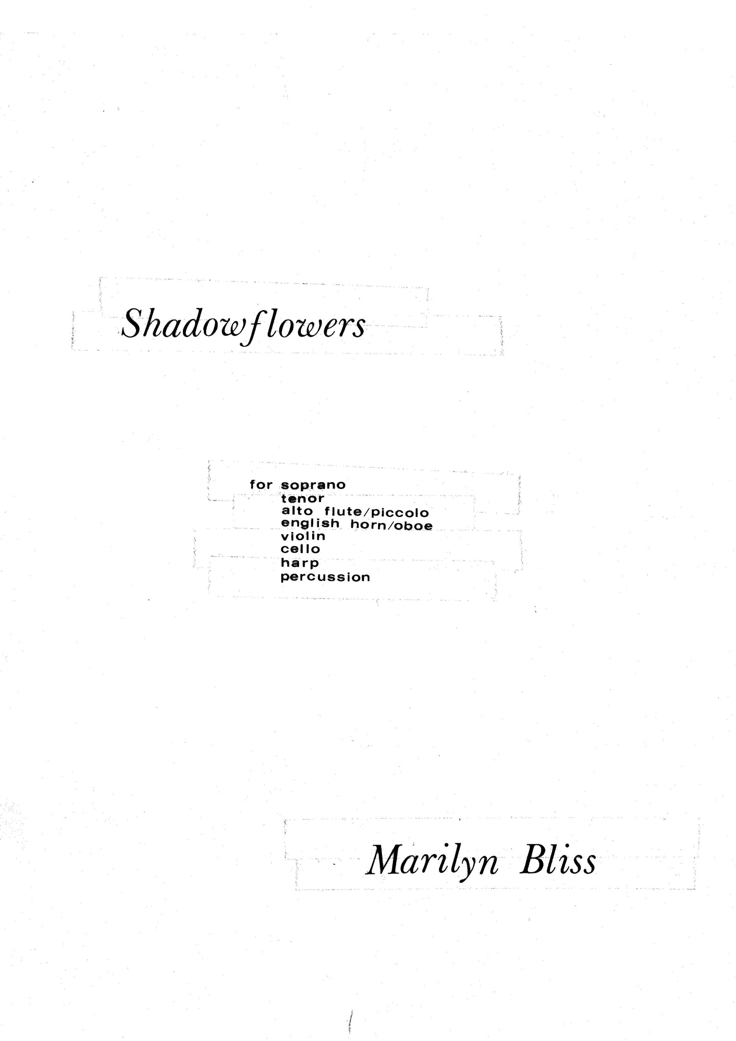 Shadowflowers