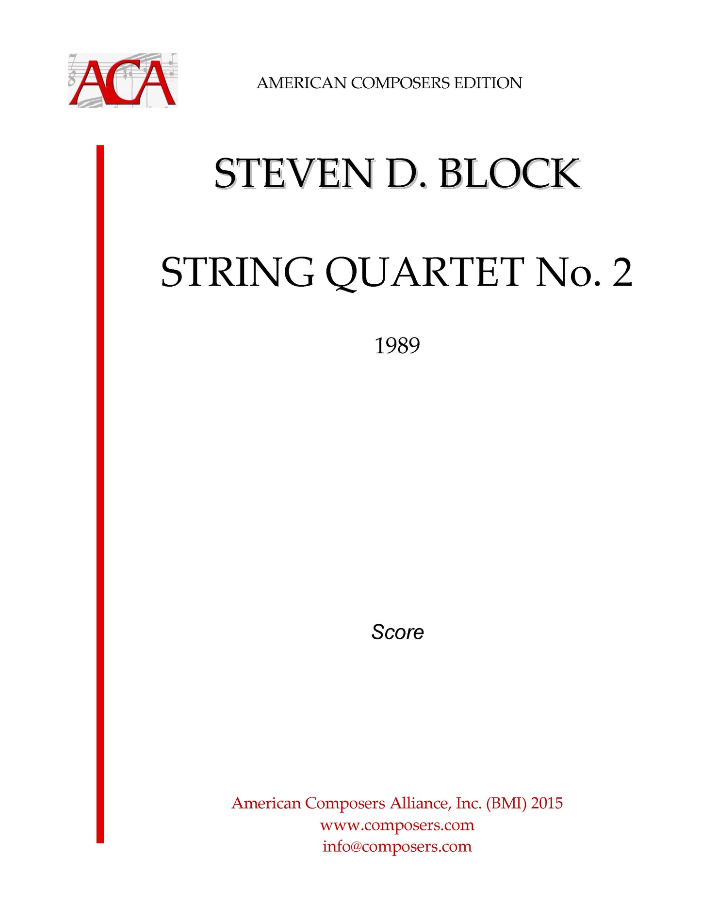 STRING QUARTET NO.2