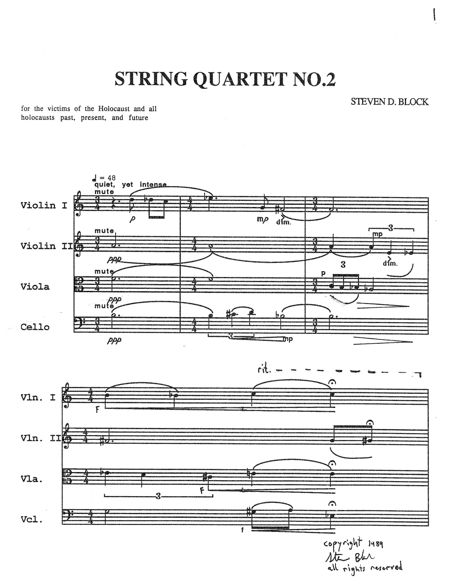 STRING QUARTET NO.2