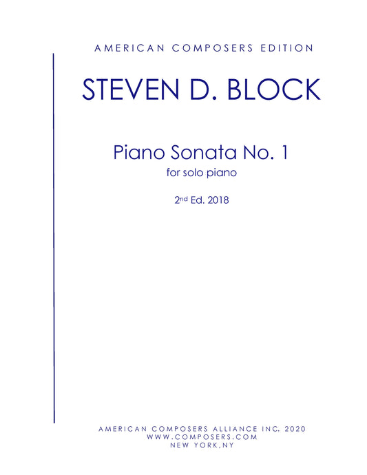 PIANO SONATA NO.1