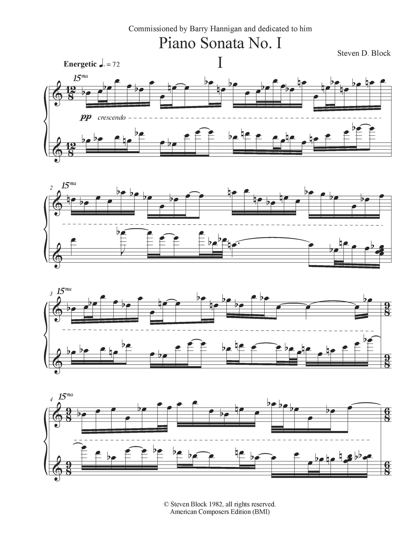 PIANO SONATA NO.1