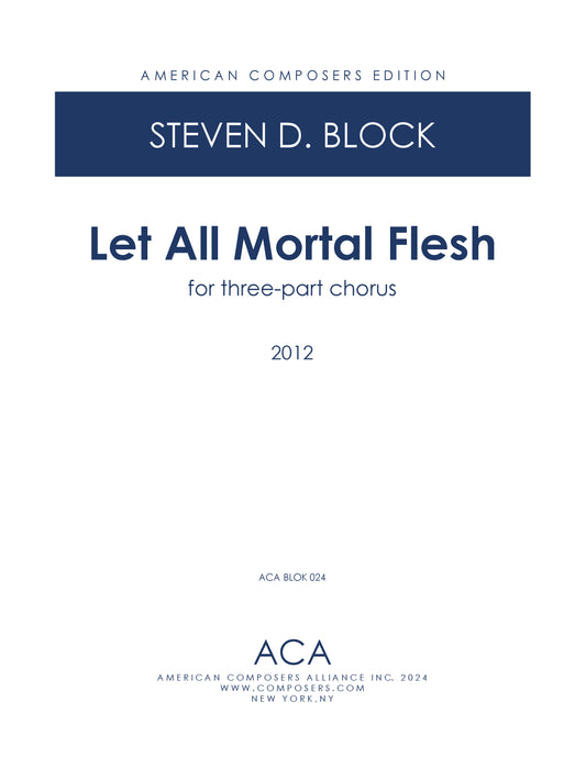 Let All Mortal Flesh