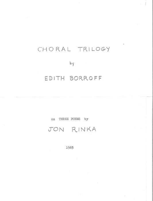 CHORAL TRILOGY