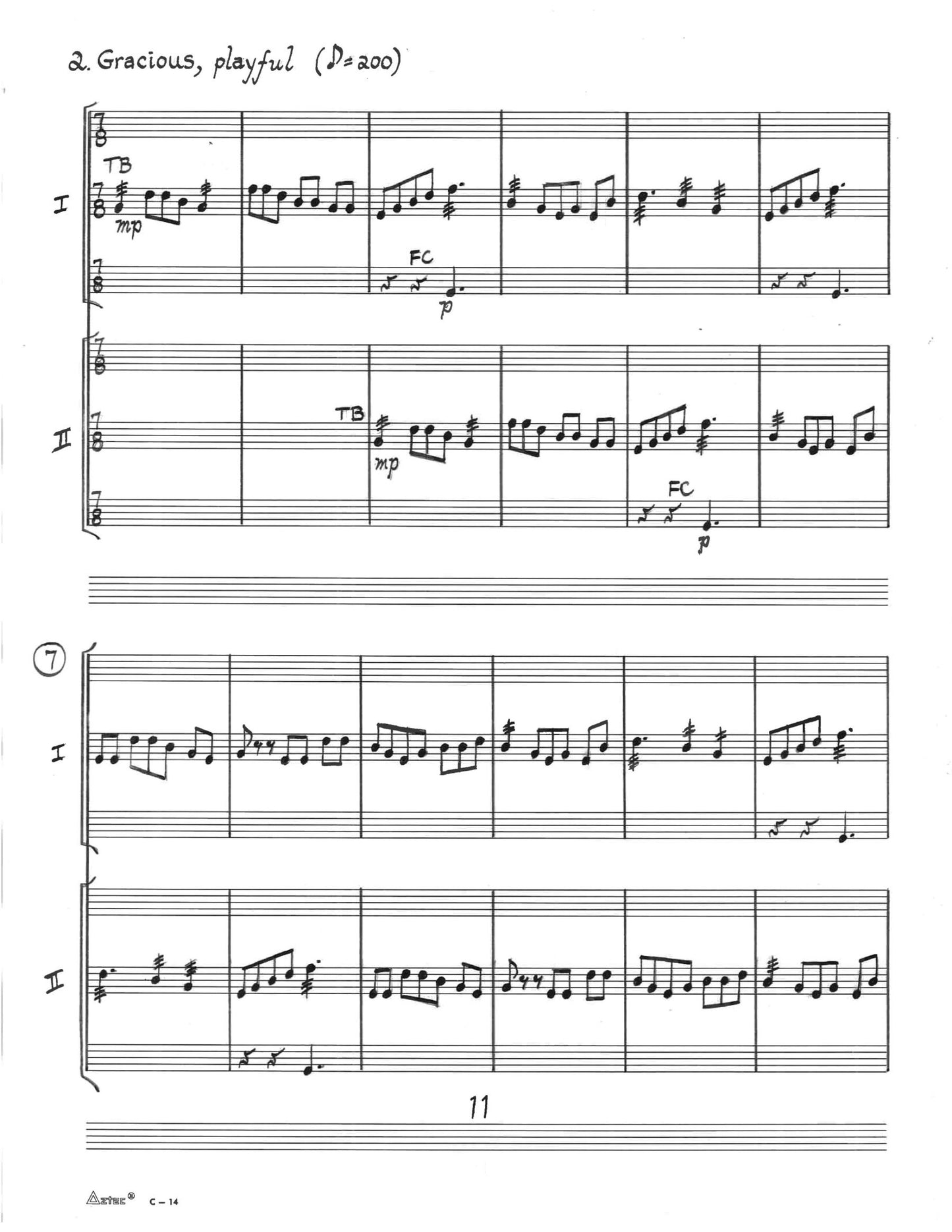 SUITE FOR PERCUSSION: EIGHT CANONS FOR SIX PLAYERS