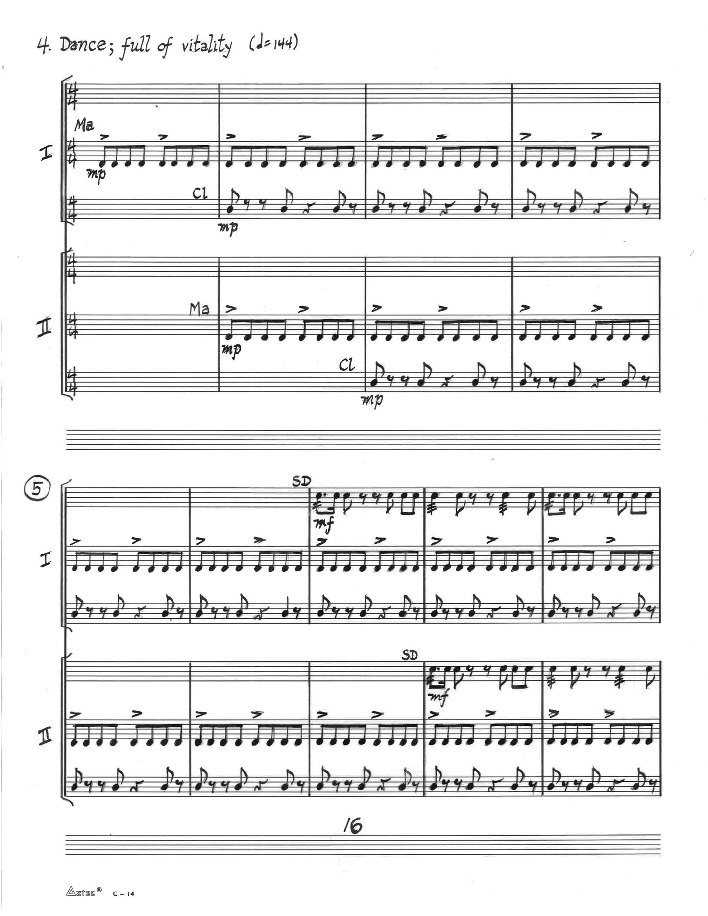 SUITE FOR PERCUSSION: EIGHT CANONS FOR SIX PLAYERS