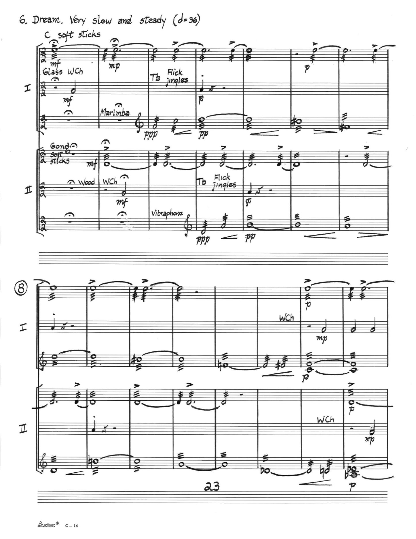 SUITE FOR PERCUSSION: EIGHT CANONS FOR SIX PLAYERS