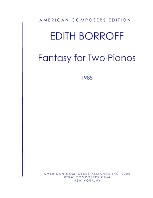 FANTASY FOR TWO PIANOS