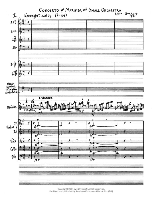Concerto for Marimba and Small Orchestra