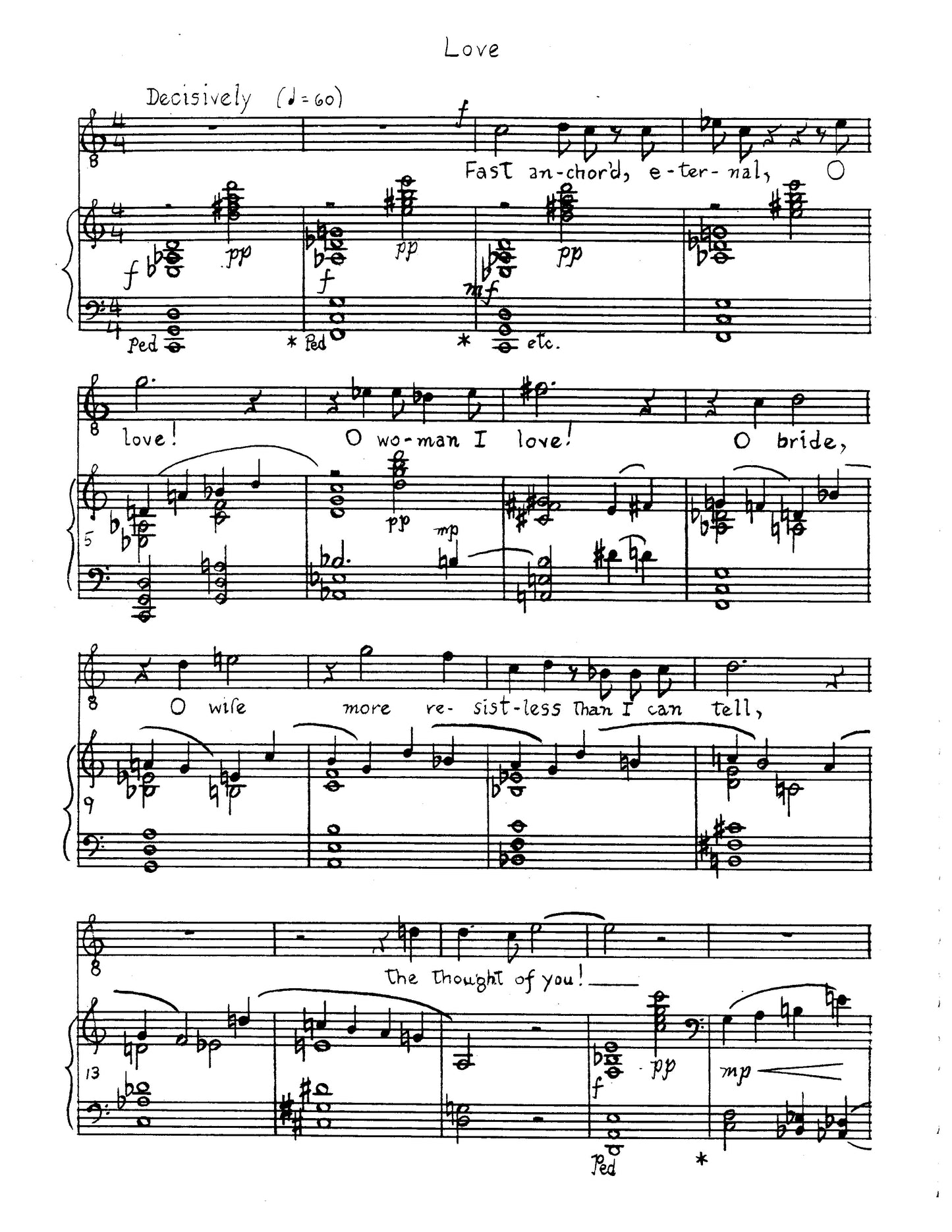 Five Whitman Songs