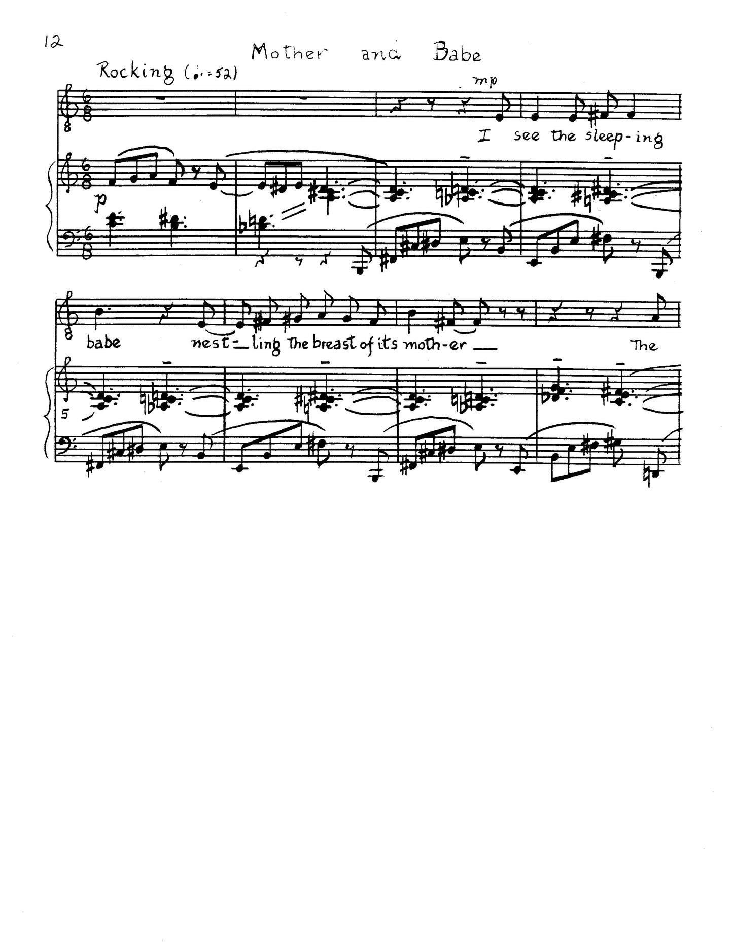 Five Whitman Songs