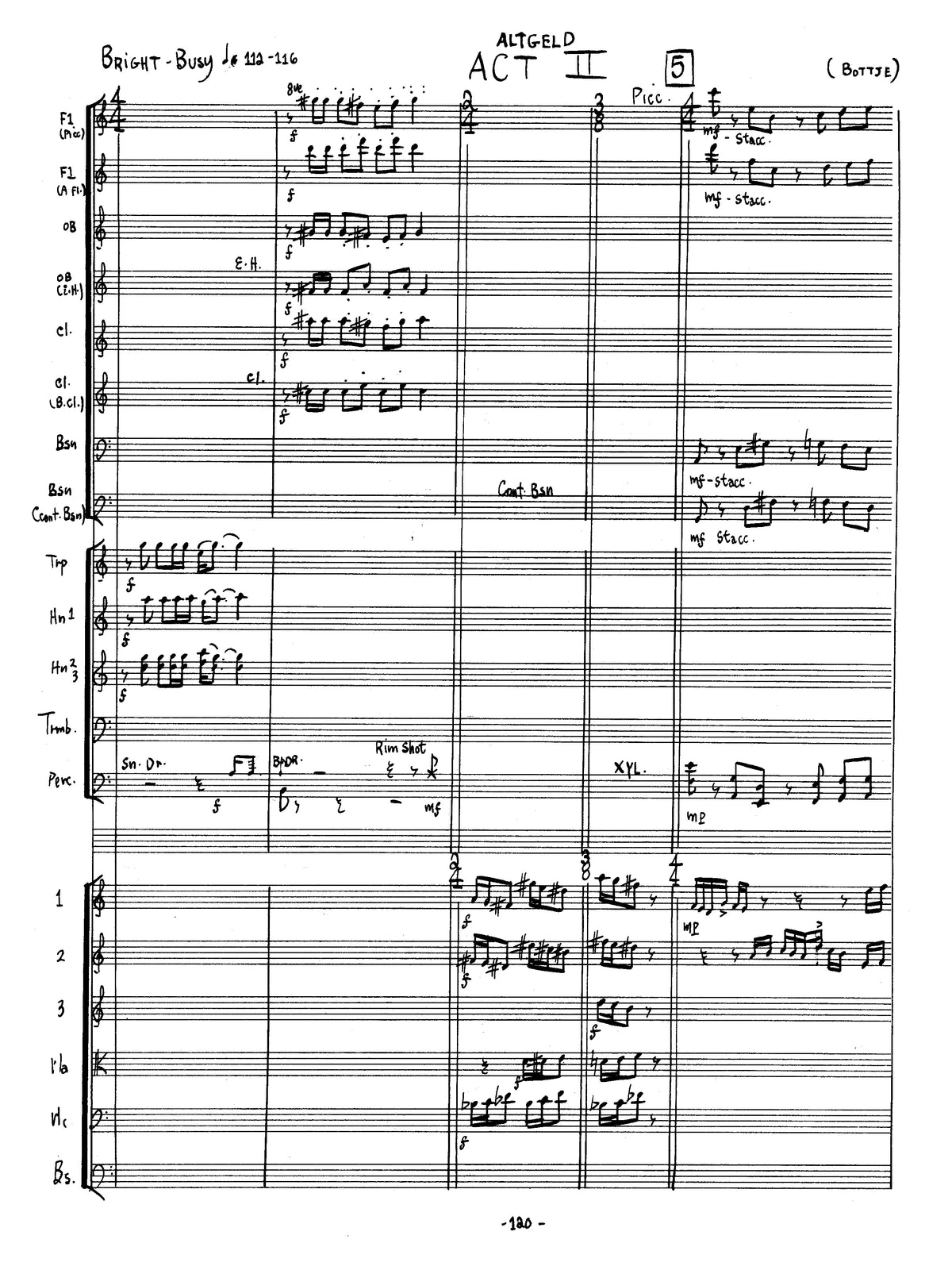ALTGELD: An Opera in a Prologue and Three Acts
