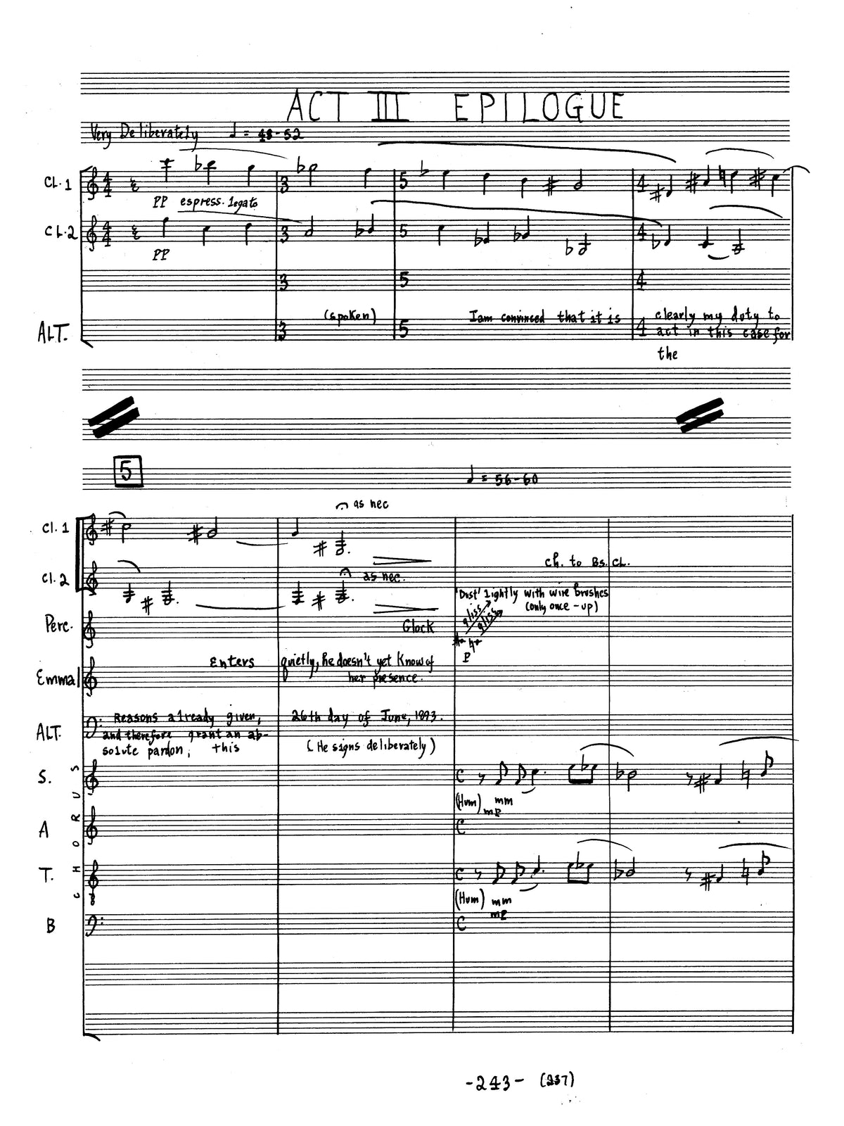 ALTGELD: An Opera in a Prologue and Three Acts