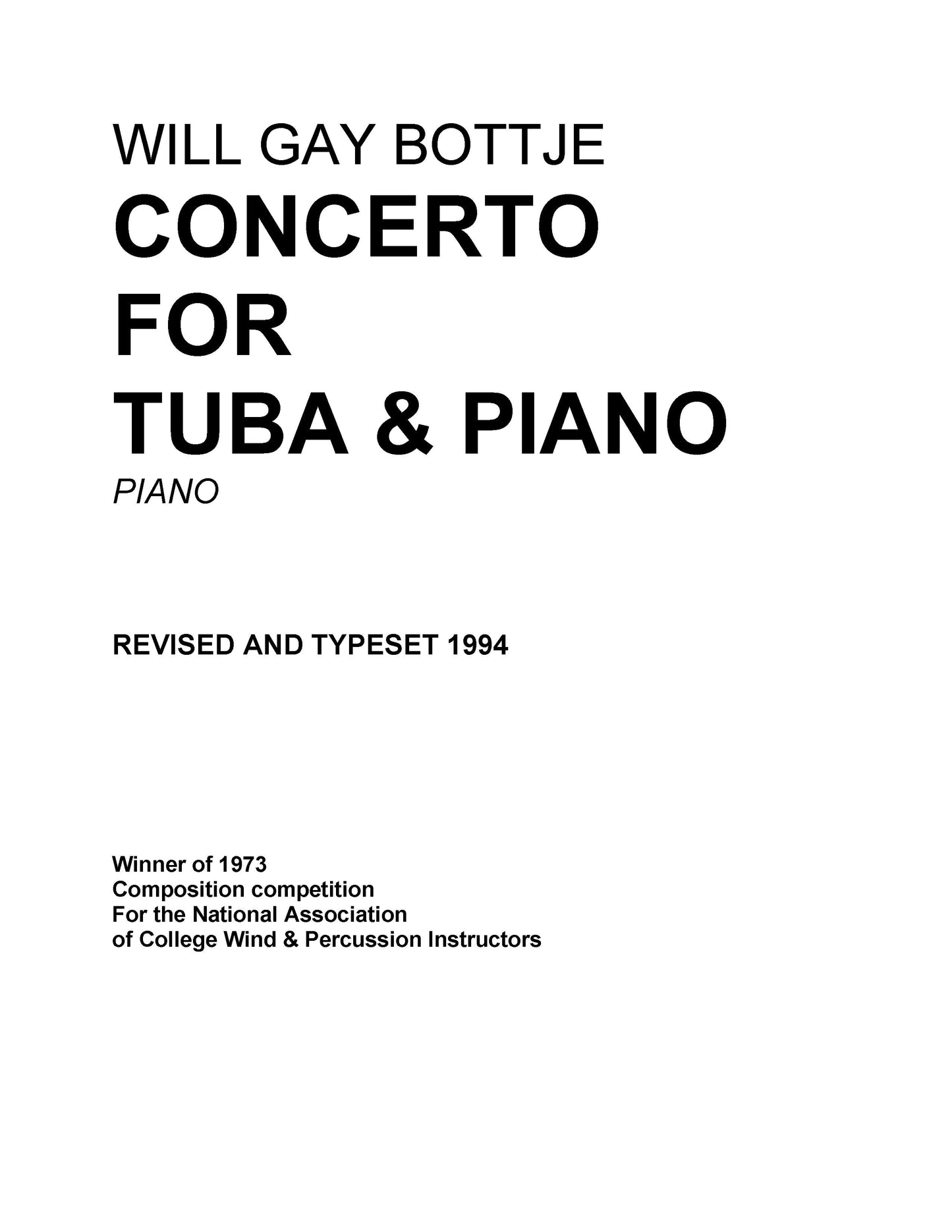 Concerto for Tuba