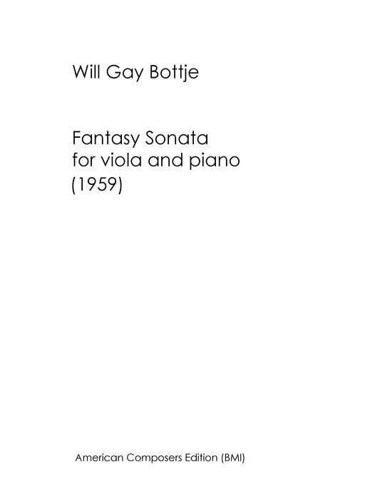 Fantasy Sonata (Viola Sonata No. 1)