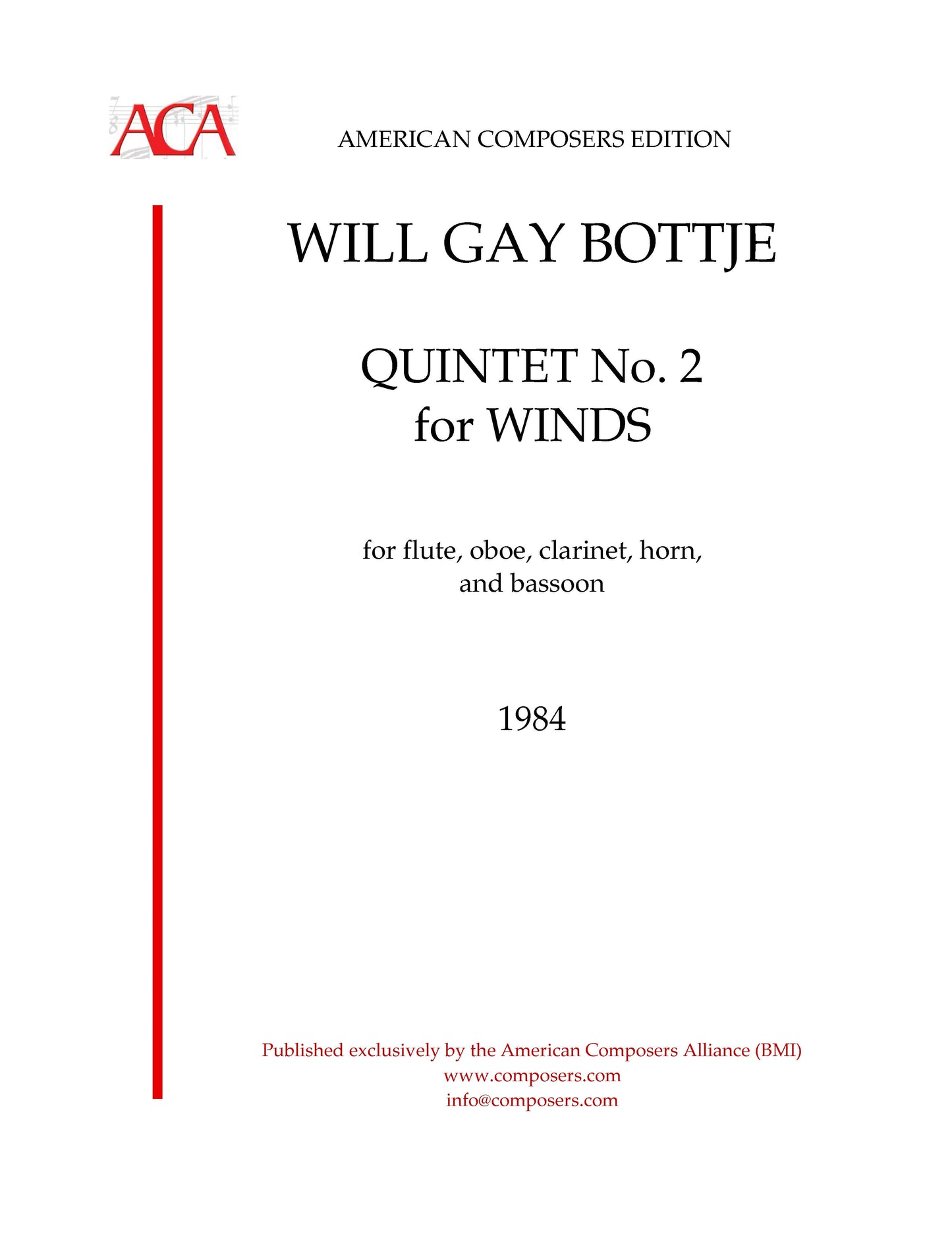 Quintet No.2 for Woodwinds