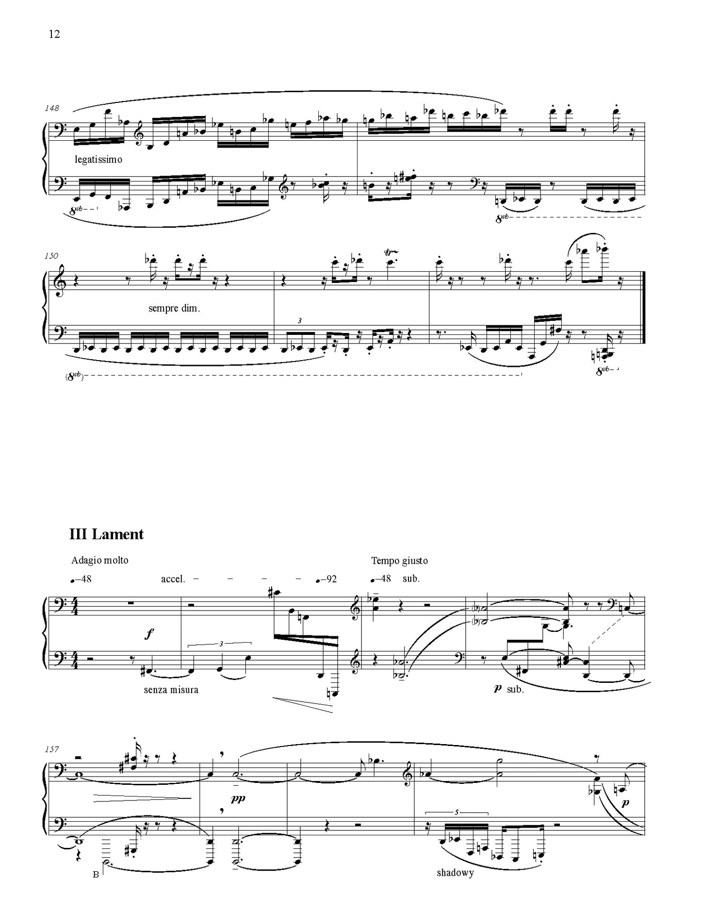 Sonata No. 3 For Piano