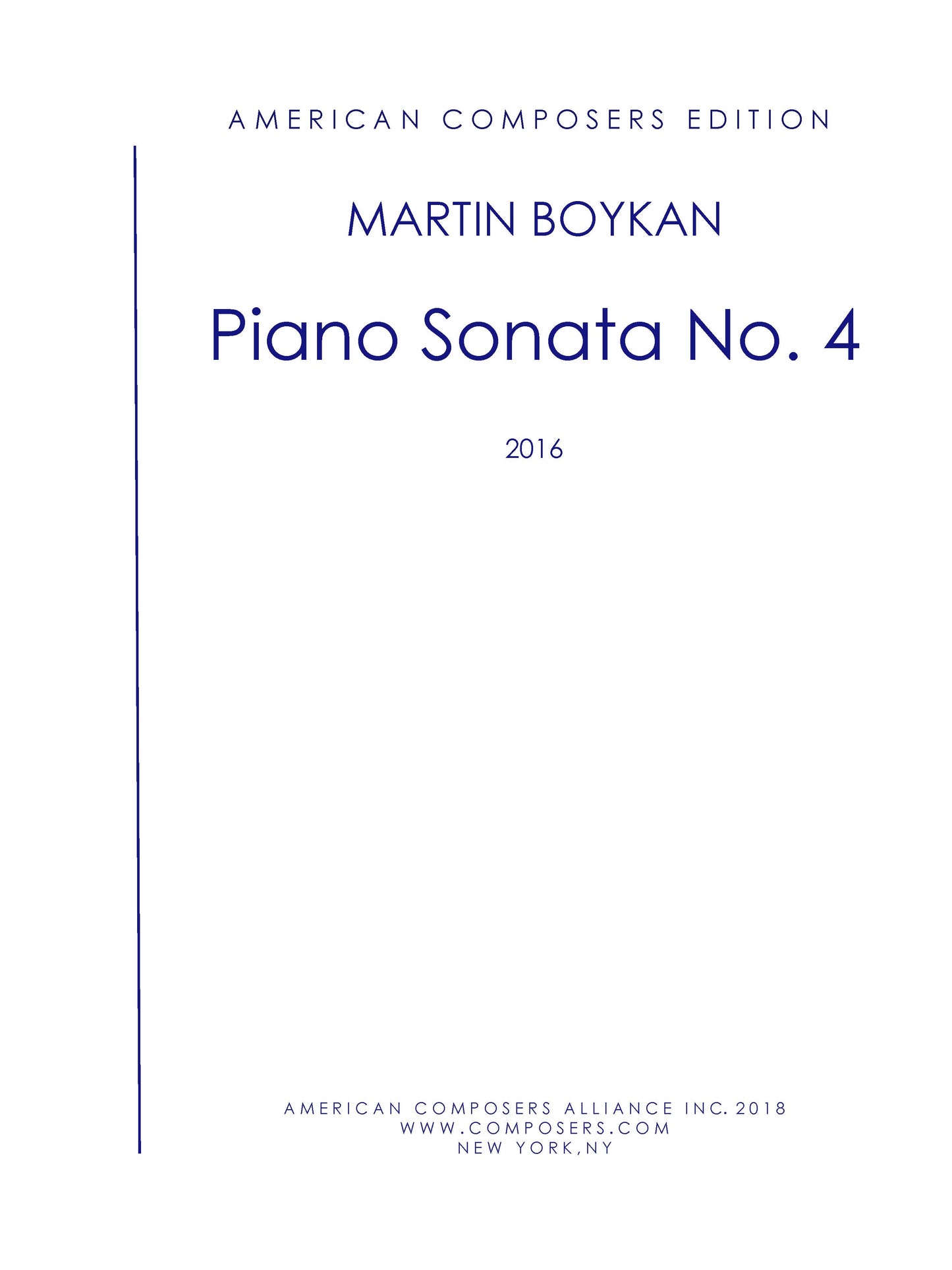 Piano Sonata No. 4