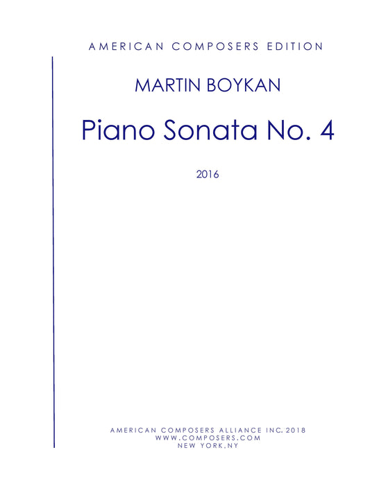 Piano Sonata No. 4