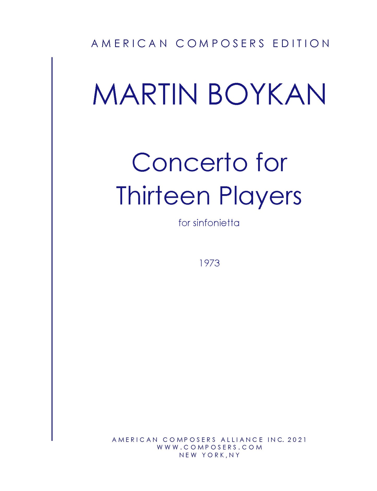 Concerto for Thirteen Players