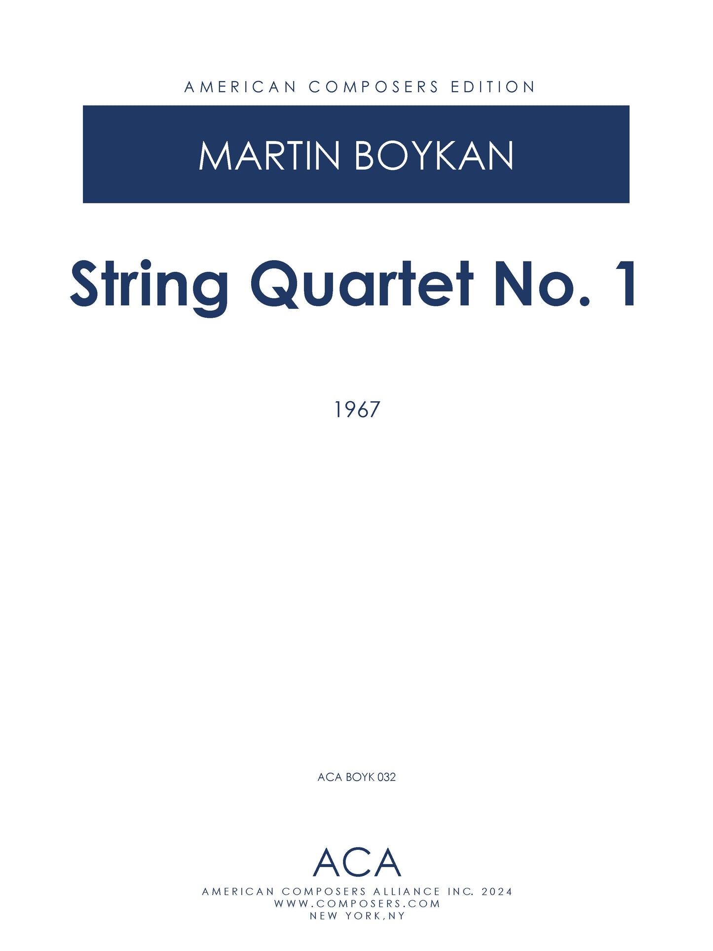 String Quartet No. 1