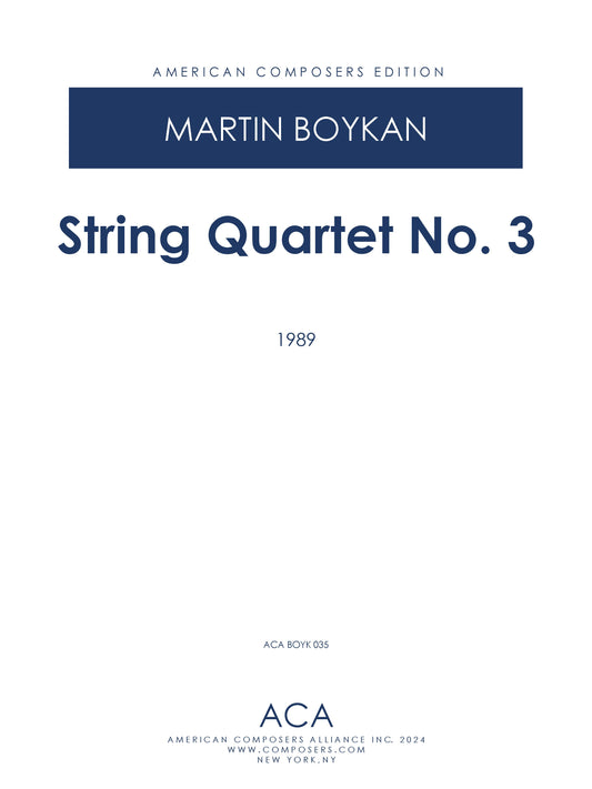 String Quartet No. 3