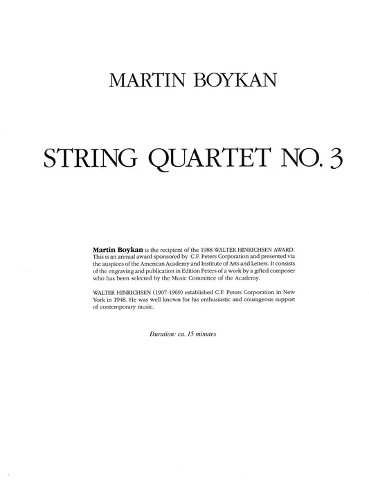 String Quartet No. 3