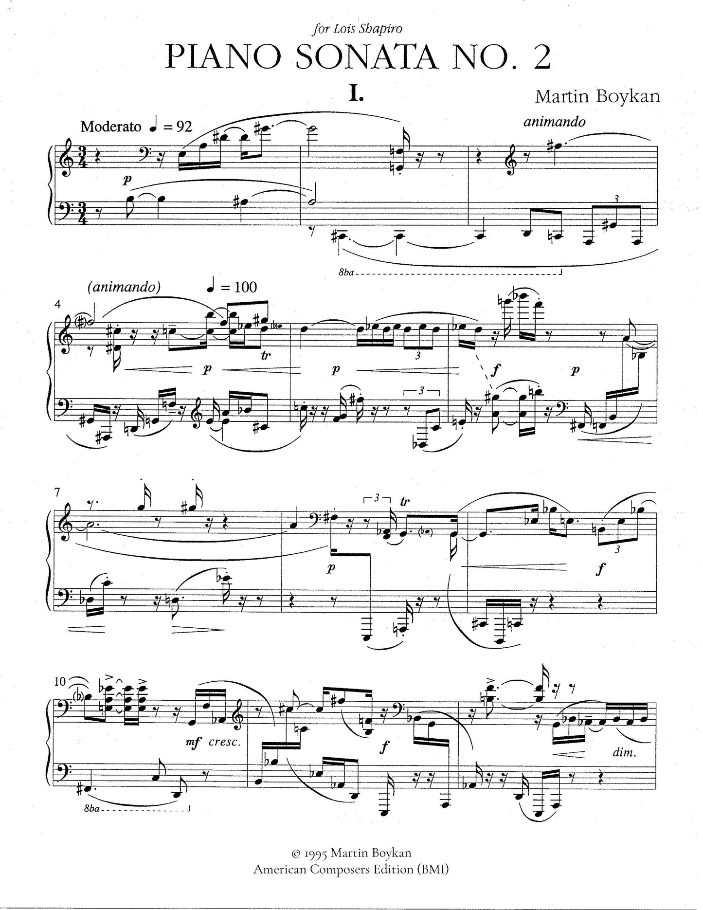 Piano Sonata No. 2