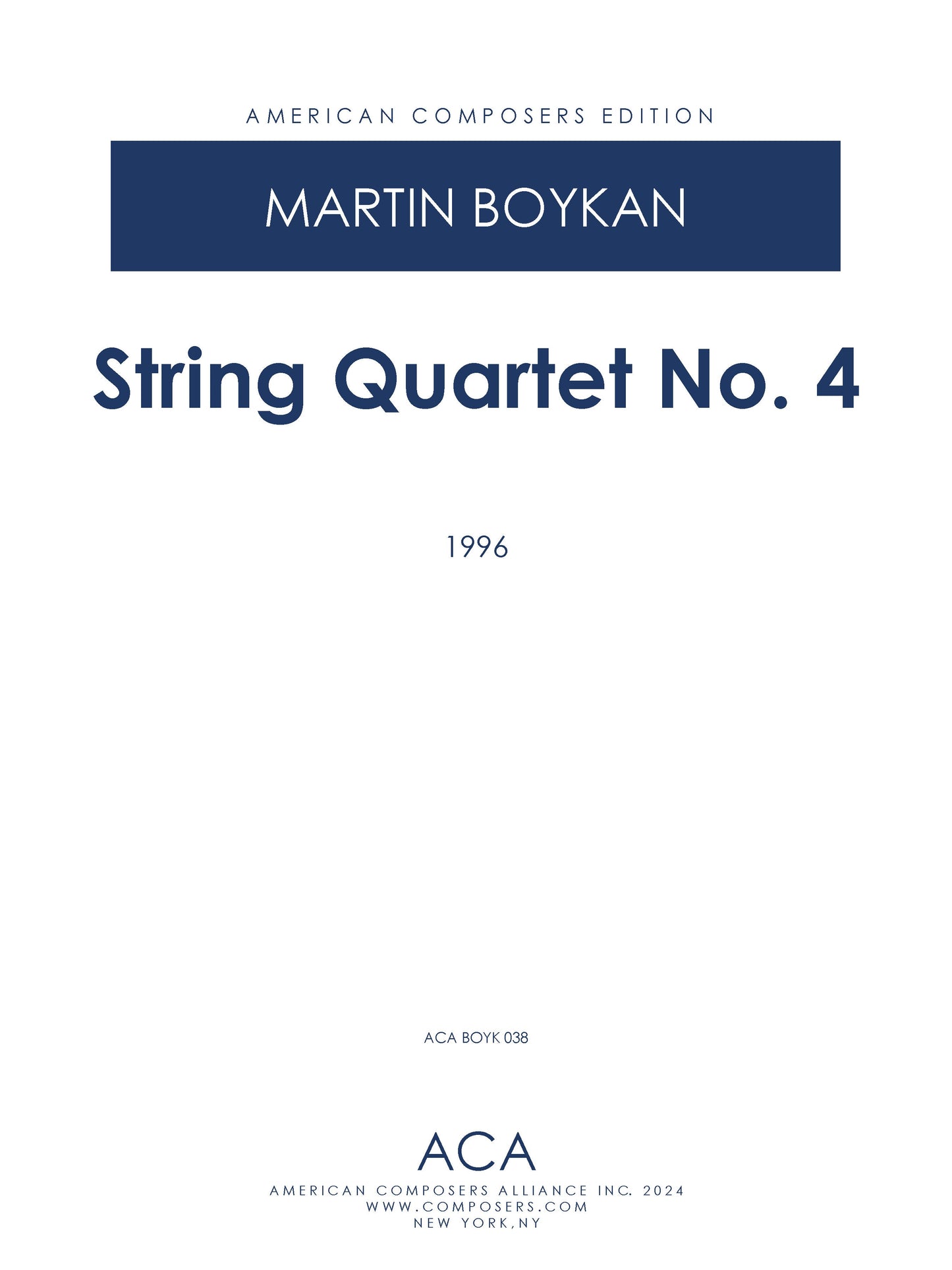 String Quartet No. 4