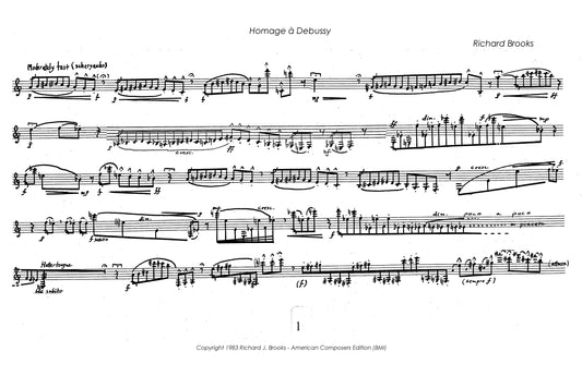 Clarinet Music: Homage A Debussy