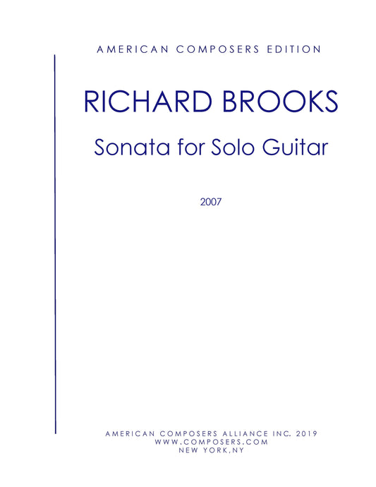 Sonata For Solo Guitar