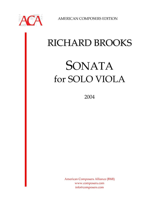 Sonata For Solo Viola