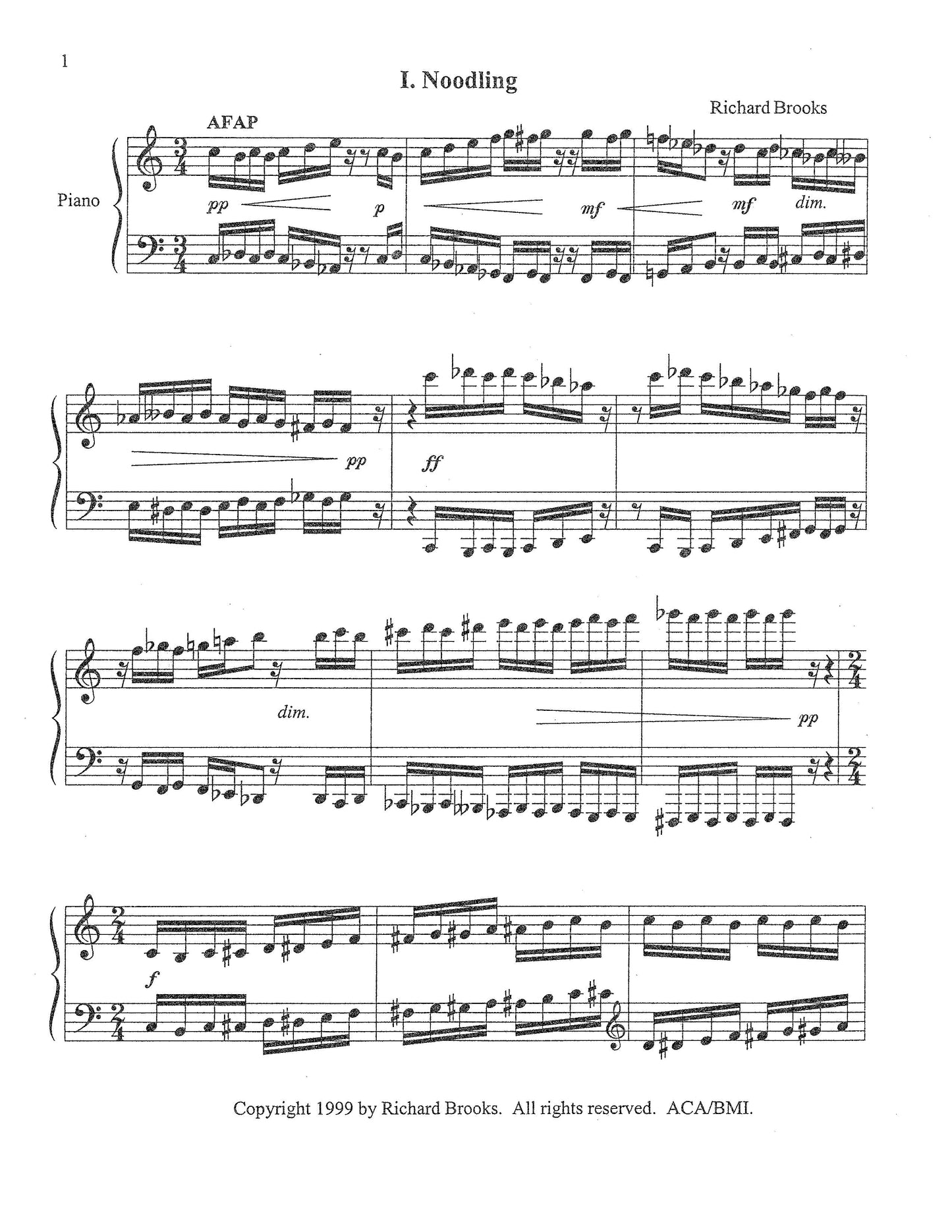 Three Silly Piano Pieces