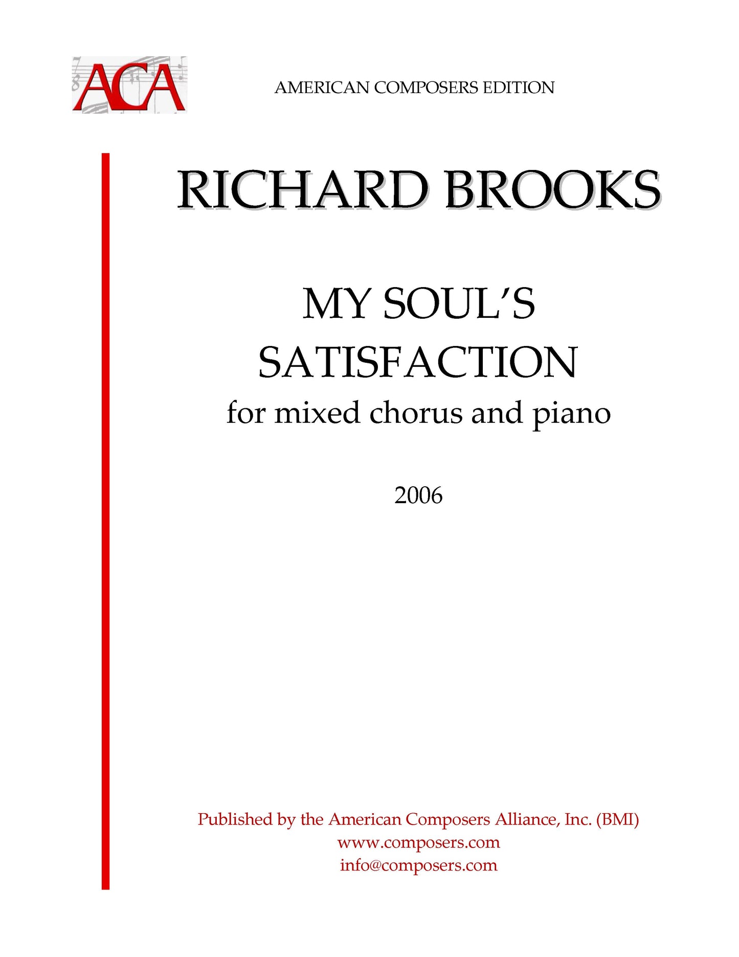 My Soul's Satisfaction