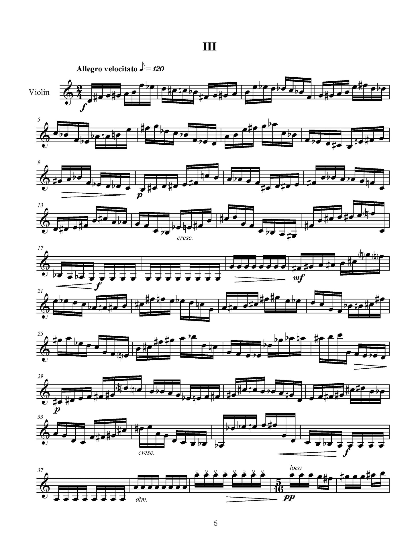 Sonata For Solo Violin