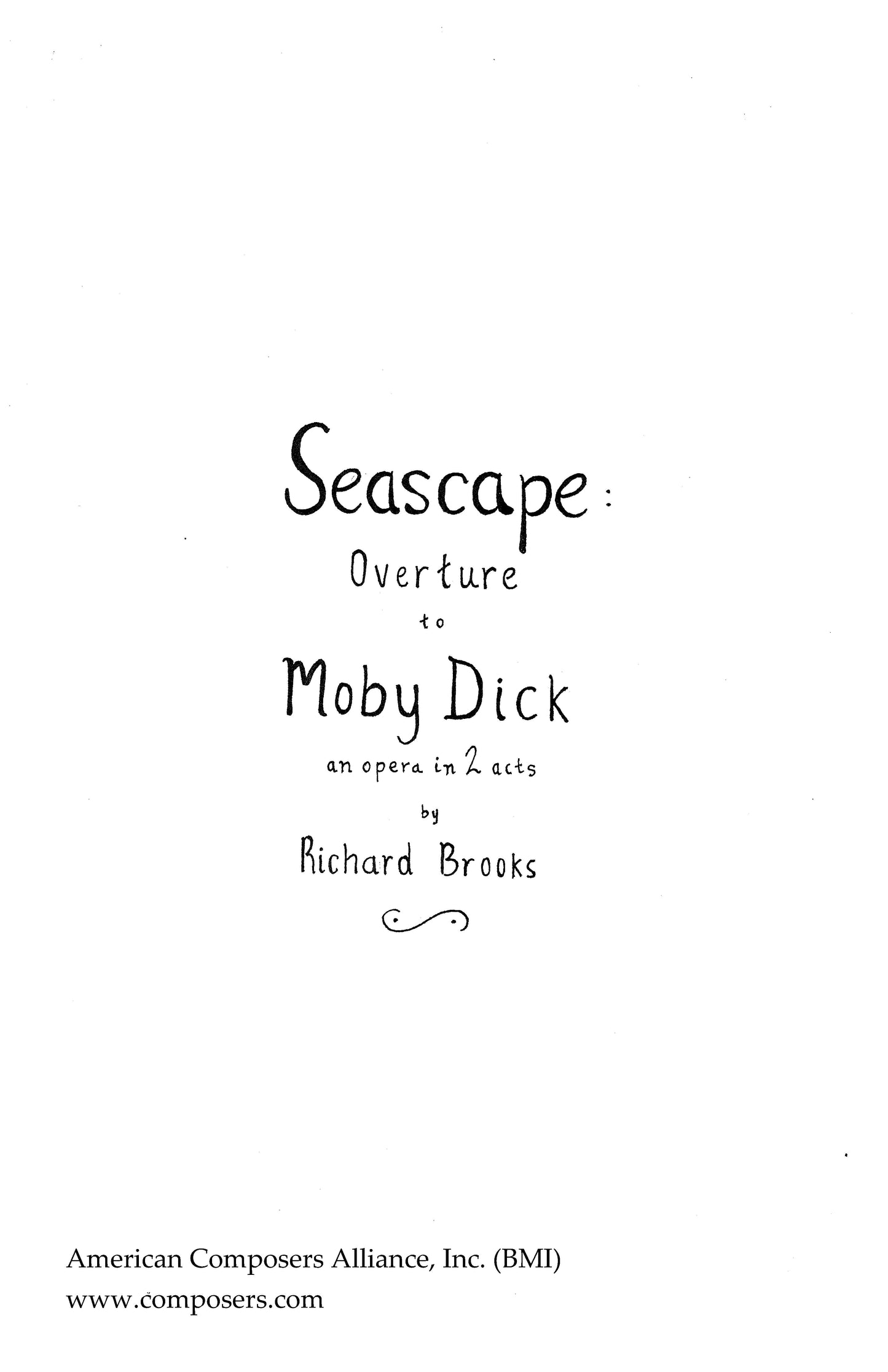 Seascape: Overture To Moby Dick