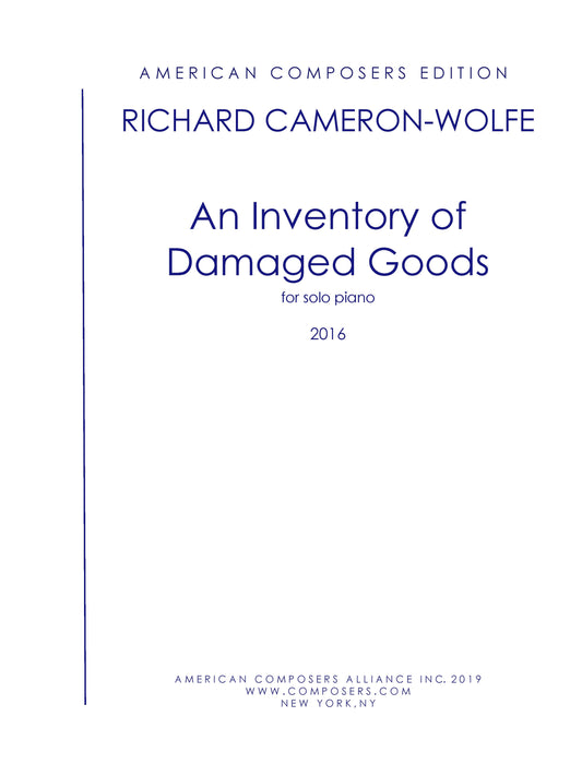 Inventory Of Damaged Goods