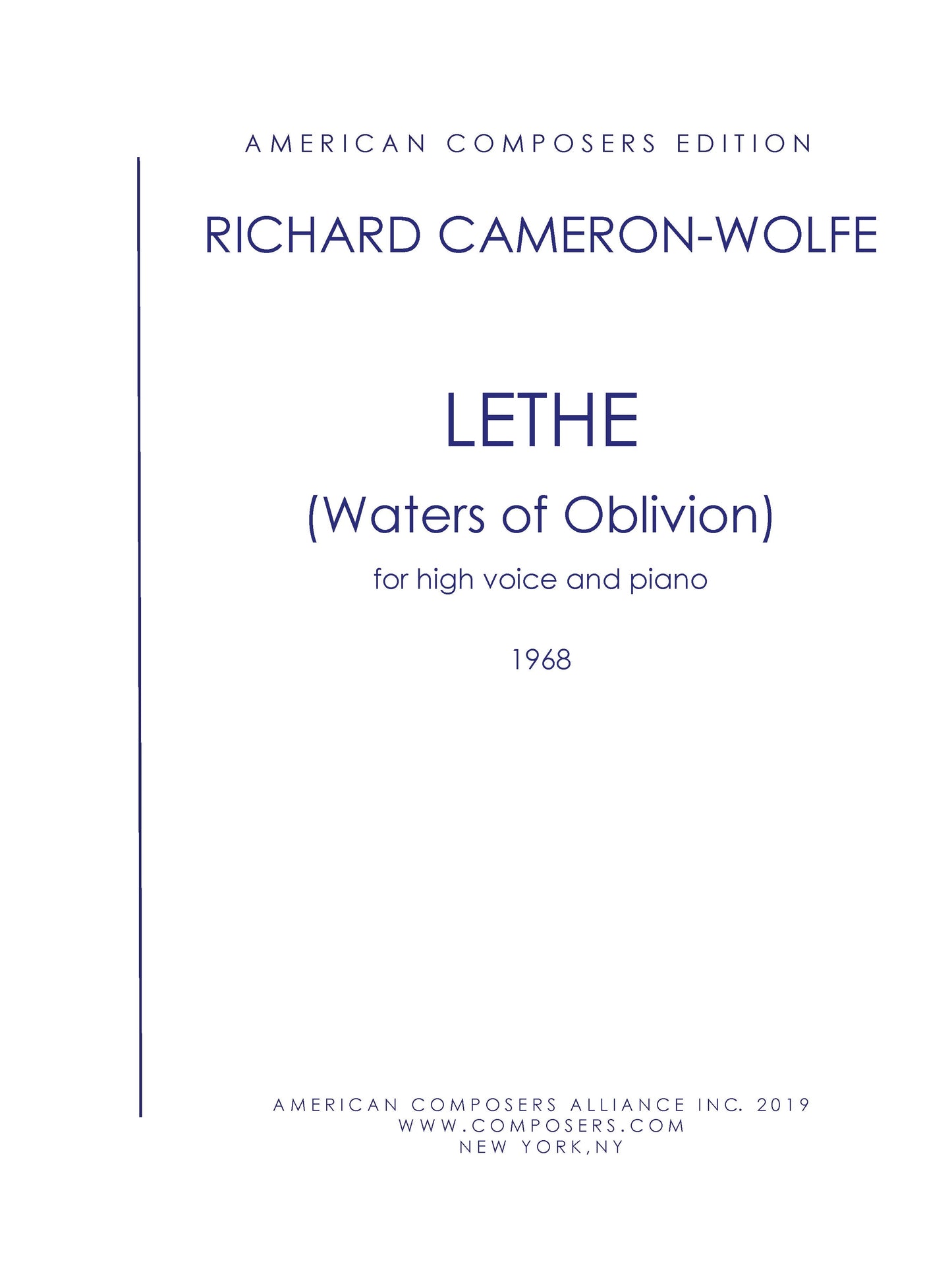 Lethe - (Waters Of Oblivion) - A Chanson