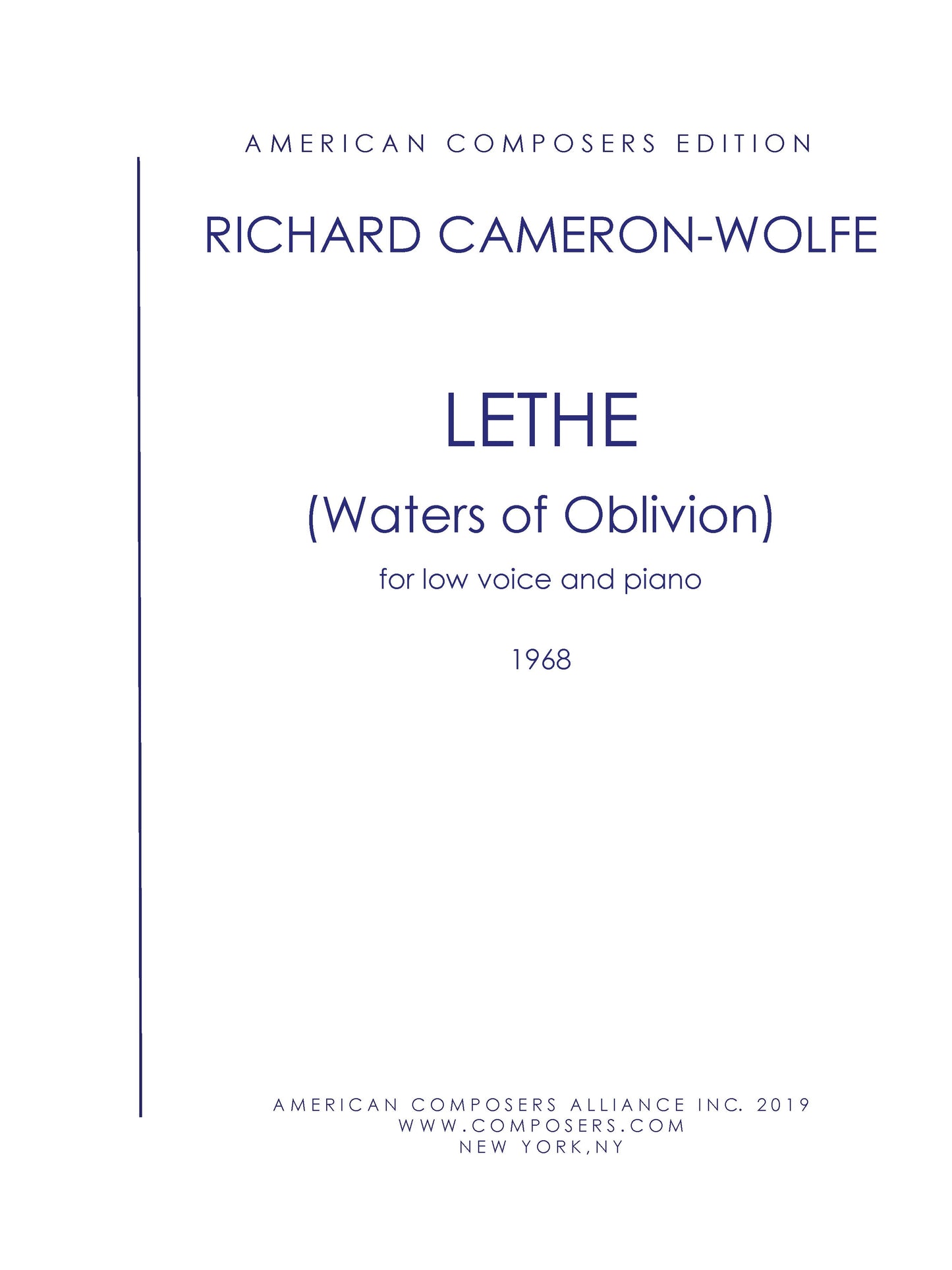 Lethe - (Waters Of Oblivion) - A Chanson