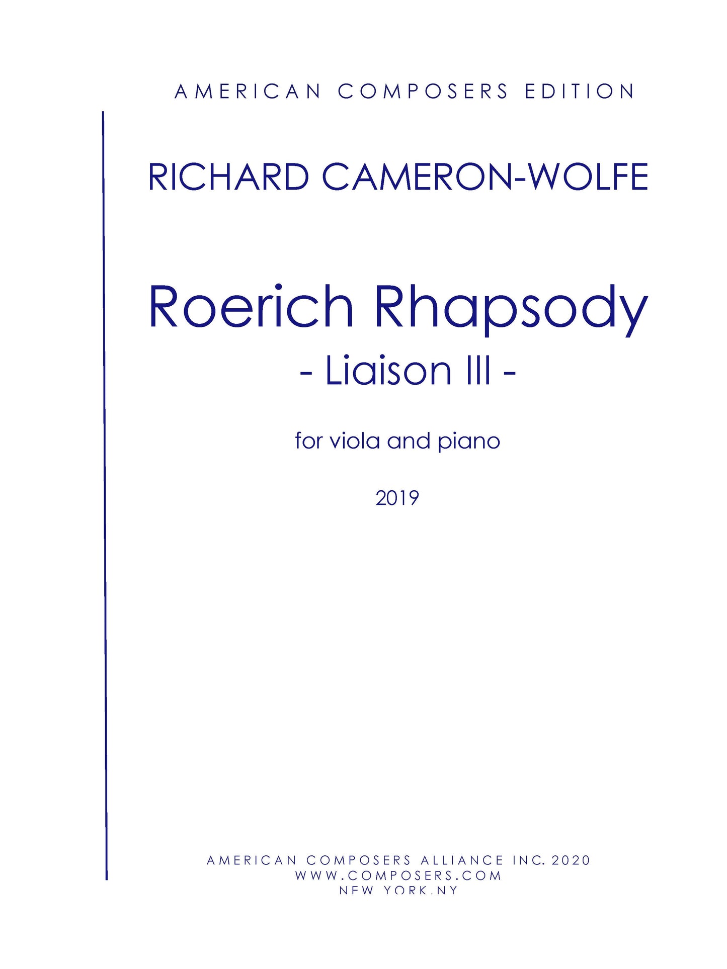 Roerich Rhapsody - Liaison Iii