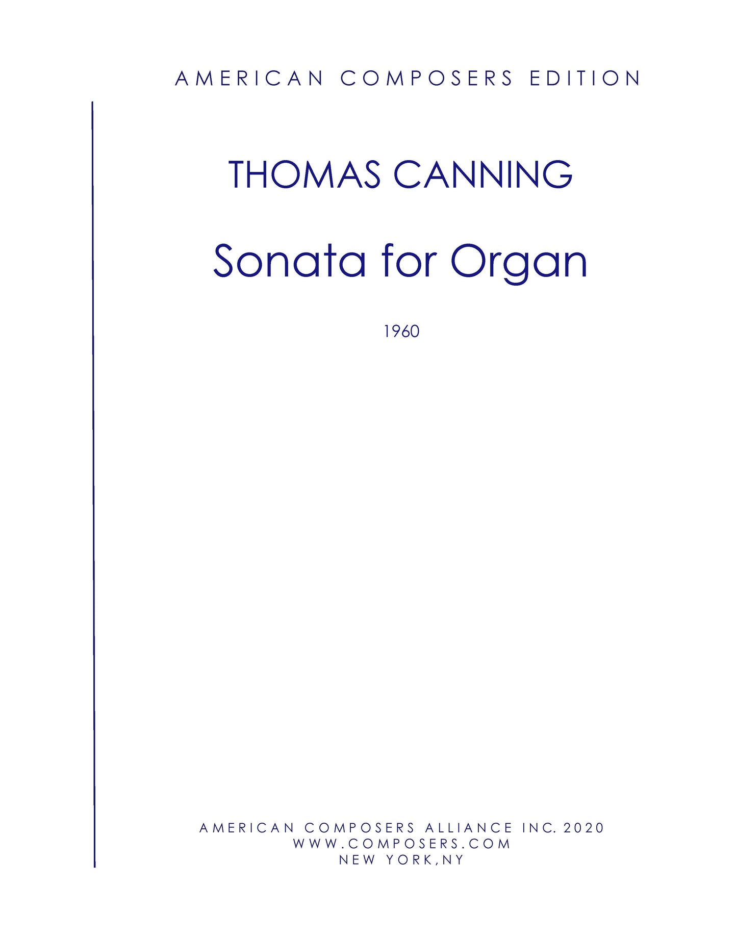 Sonata For Organ