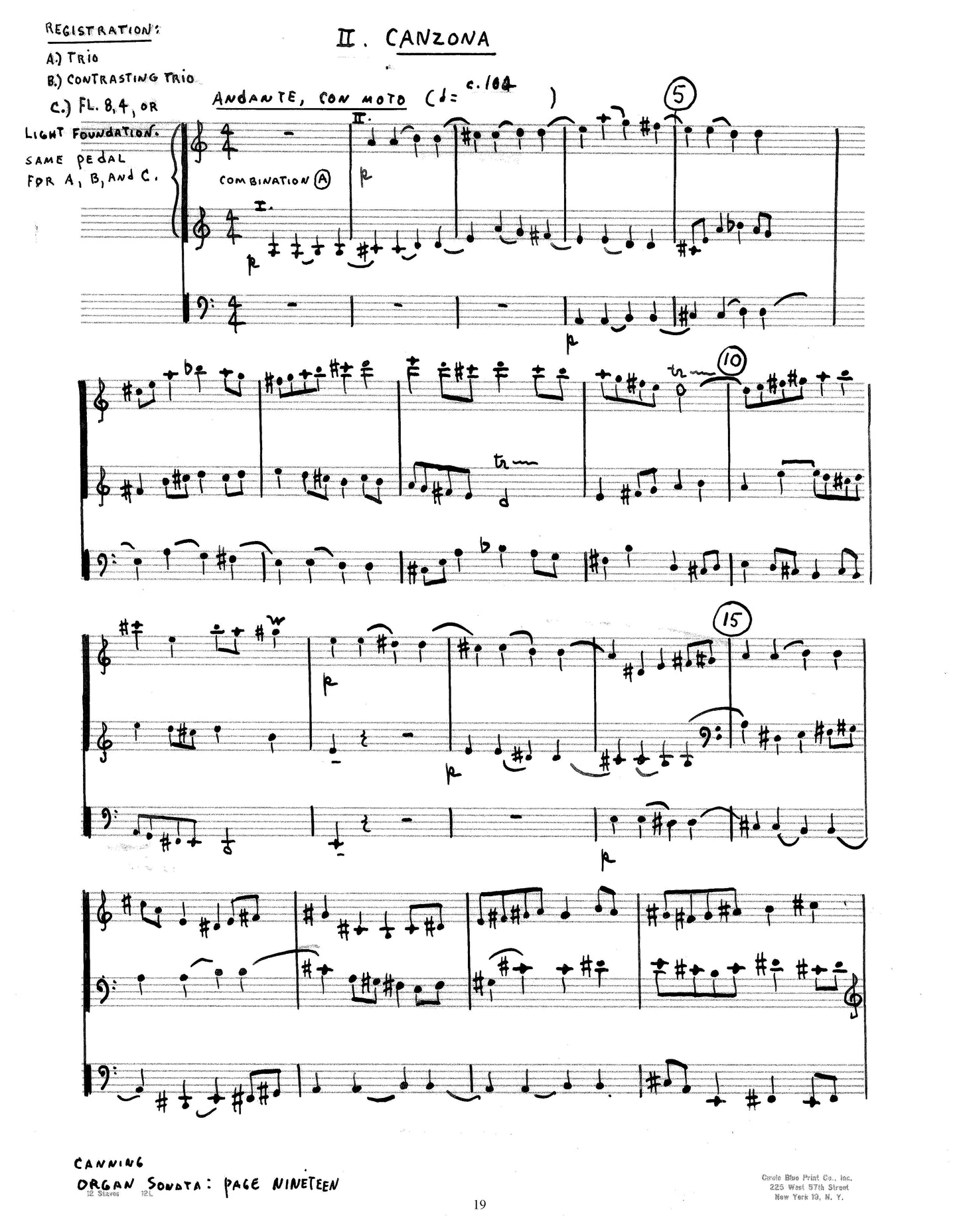 Sonata For Organ