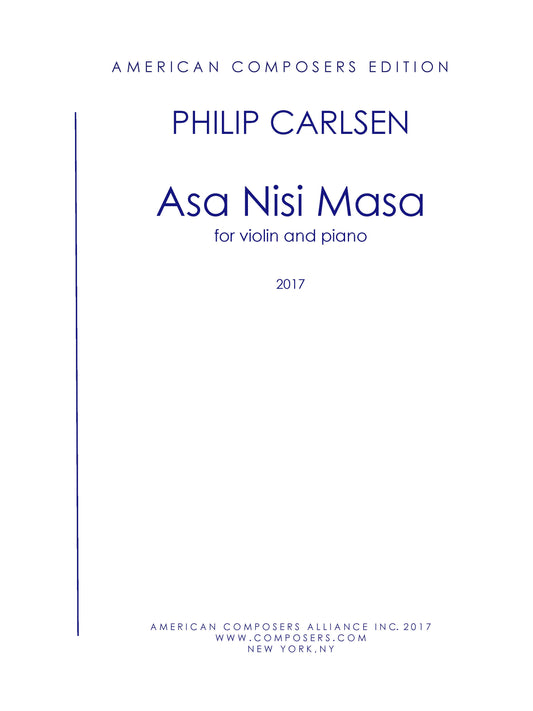 Asa Nisi Masa - Duo Version